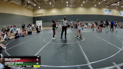 84 lbs Round 4 (10 Team) - Nolan Lumagui, Capital City WC vs Christian Worthy, Mat Assassins