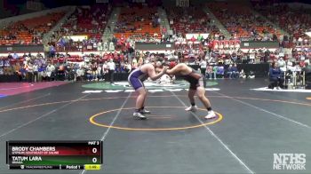 3-2-1A 285 Champ. Round 1 - Brody Chambers, Gypsum-Southeast Of Saline vs Tatum Lara, Onaga