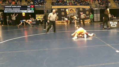 96 lbs Pigtails - Carson Vanallman, Tyrone vs Mitchell Johnson, Hughesville