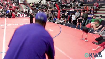 64 lbs Quarterfinal - Easton Vann, Barnsdall Youth Wrestling vs Malachi Rowe, ArkCity Takedown