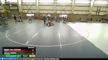 120 lbs Semifinal - Kekoa Ogawa, California vs Diesel Del Rosario, Hawaii