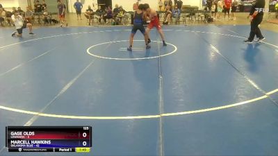 125 lbs Semis & 1st Wrestleback (8 Team) - Gage Olds, Louisiana vs Marcell Hawkins, Oklahoma Blue