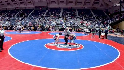 1A-106 lbs Quarterfinal - Dylan Dunaway, Oglethorpe County vs Brice Rasberry, Fellowship Christian School