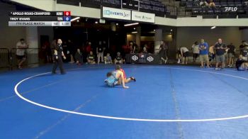 98 lbs 7th Place Match - Apollo Rojas-Crawford, Bear Cave Wrestling Club vs Troy Evans, Team PA