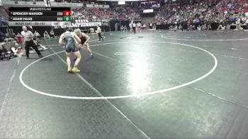 D2-157 lbs 3rd Place Match - Adam Haas, Shoreland Lutheran vs Spencer Madsen, Sturgeon Bay/Sevastopol