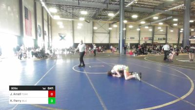 90 lbs Consi Of 4 - Jayden Amell, Team Aggression vs Kyler Parry, Inland Northwest Training Center