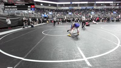115 lbs Consi Of 16 #2 - Leland Logan, Bulls WC vs Zane Gillespie, Premier Wrestling Center