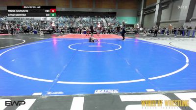 52 lbs Quarterfinal - Miles Sanders, Team Tulsa Wrestling Club vs Cruz Montez, Steel City Reloaded