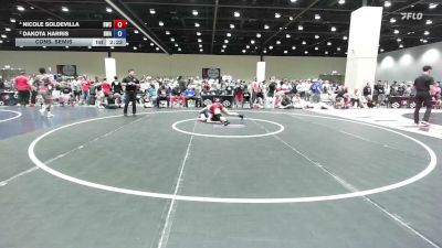 110 lbs Cons. Semis - Nicole Soldevilla, Borger Wrestling Club vs Dakota Harris, Hurricane Wrestling Academy