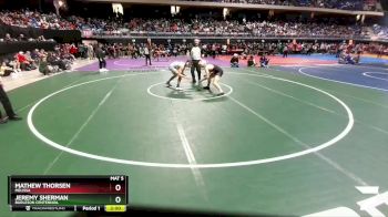 5A 132 lbs Quarterfinal - Jeremy Sherman, Burleson Centennial vs Mathew Thorsen, Melissa