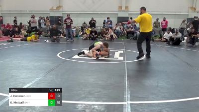 90 lbs Pools - Jacob Honaker, Jacket W.C. vs Kellen Metcalf, Dayton Bandits - Gray