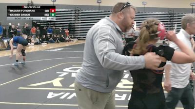 126 lbs Semifinal - Raegan Forehand, Caroline vs Kayden Dauch, Orange County