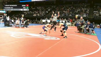 126 Class 4 lbs Quarterfinal - Aidan McMurtry, Hickman vs Eugene Wu, Parkway West
