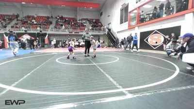 46 lbs Quarterfinal - Creed Harris, Vian Wrestling Club vs Grant McInerney, Brushy Wrestling Club