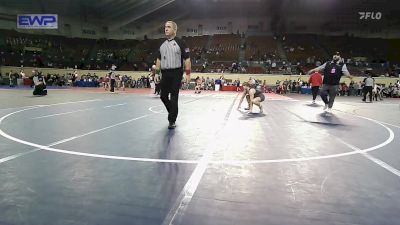 133 lbs Consi Of 32 #2 - Brody Bates, Jenks vs Riley Hunter, Duncan Middle School