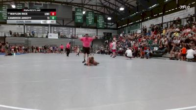 48-52 lbs Cons. Semi - Waylon Rice, Cowrock Wrestling Club vs Cameron Arnott, Seymour Wrestling Club