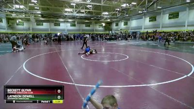 95 lbs Round 2 - Beckett Glynn, Thunder Wrestling Club vs Layndon Dewell, Governor Wrestling