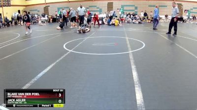 115 lbs Round 7 (10 Team) - Blake Van Der Poel, Mat Warriors vs JACK AGLER, South Side WC