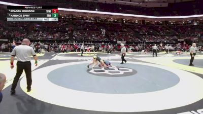 115 lbs Quarters - Kandice Spry, Tri-Valley vs Reagan Johnson, Thom. Worthington