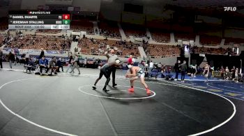 132-D2 Champ. Round 1 - Jeremiah Stalling, Buckeye Union High School vs Daniel Duarte, Pueblo High School