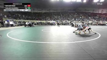 B4A-106 lbs Champ. Round 1 - Callan Caldwell, Ft. Gibson vs Baylor Pugh, Cache