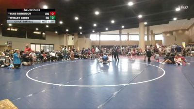 165 lbs Quarterfinal - Wesley Beebe, Ironclad Wrestling Club vs Luke Berguson, Stronghold Wrestling Club