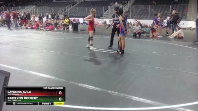 G-97 lbs Finals (2 Team) - Layonna Avila, 14U Indiana vs Katelynn Dockery, 14U Texas