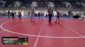 95 lbs Finals (8 Team) - Lincoln Christenson, Marshall/Lakeview/RTR vs Maggie Olson, Albert Lea