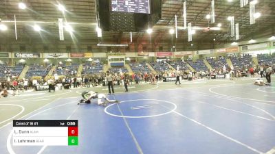 126 lbs Consi Of 16 #1 - Lane Dunn, Alamosa vs Ian Lehrman, Bear Cave WC