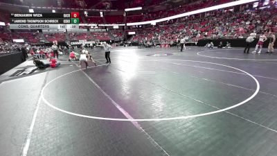 165 lbs Cons. Quarters - Benjamin Wiza, Oak Creek vs Jamond Thompson Schreck, Oshkosh North