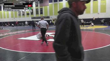 133 lbs Round Of 16 - Gavin Martin, Bloomsburg vs Kyle Hill, Unattached-Rider