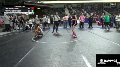 150 lbs 2nd Place Match - Taiylor Crowder, Derby vs McKinzie Cobb, Neodesha
