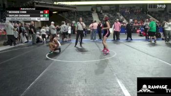 150 lbs 2nd Place Match - Taiylor Crowder, Derby vs McKinzie Cobb, Neodesha