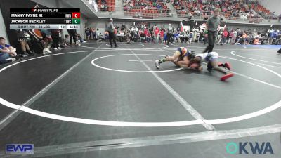 84 lbs Final - Manny Payne Jr, HURRICANE WRESTLING ACADEMY vs Jackson Beckley, Team Tulsa Wrestling Club