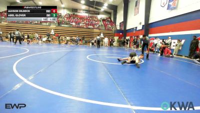 73 lbs Semifinal - Jaxson Dilbeck, Woodland Wrestling Club vs Abel Glover, Brushy Wrestling Club