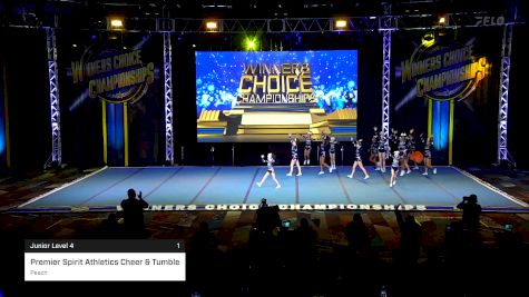 Premier Spirit Athletics Cheer & Tumble - Peach [2025 Junior Level 4 1] 2025 Winners Choice Live at Foxwoods