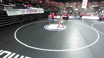 190 lbs Cons. Quarters - Ozwald Medina, Spring Hills Wrestling vs Rex Topete