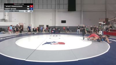 144 lbs Cons. Semis - Wyatt Franckowiak, Askren Wrestling Academy vs Emmitt Myers, Patriot Wrestling Club