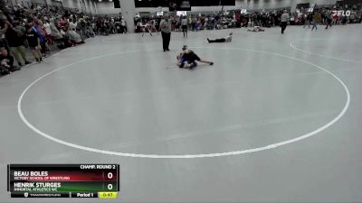 82 lbs Champ. Round 2 - Beau Boles, Victory School Of Wrestling vs Henrik Sturges, Immortal Athletics WC