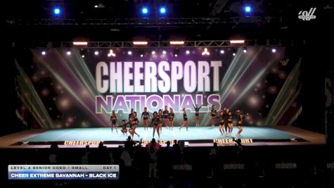 Cheer Extreme Savannah - Black Ice [2026 L4 Senior Coed - Small Day 1] 2026 CHEERSPORT National All Star Cheerleading Championship