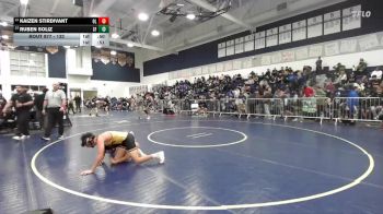 132 lbs Cons. Round 4 - Kaizen Stirdivant, Orange Lutheran vs Ruben Soliz, San Fernando