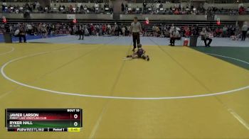 55 lbs Champ. Round 1 - Ryker Hall, DC Elite vs Javier Larson, Forest Lake Wrestling Club