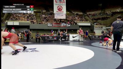Champ. Round 1 - Ezra Cremo, Vacaville High School Wrestling vs Sebastian Melendez, Spring Hills Wrestling