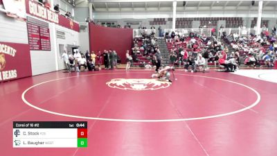 132 lbs Consi Of 16 #2 - Colby Stock, Fellowship Christian vs Luke Baugher, The Westminster School