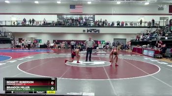 132 lbs Quarters & 1st Wb (16 Team) - Bennett Roberson, Charlton County vs Brandon Miller, McIntosh County Academy