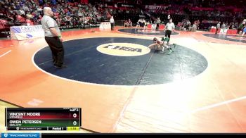 1A 106 lbs Cons. Round 2 - Owen Petersen, Coal City vs Vincent Moore, Litchfield