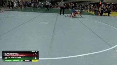 125 lbs Round 2 - Jacob Penzkover, LAW vs Oliver Bongle, Poynette Panther Youth Wrestli