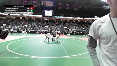 120 lbs Champ. Round 2 - Jayden Wolf, OCW1 vs Austin Joseph, PWCA