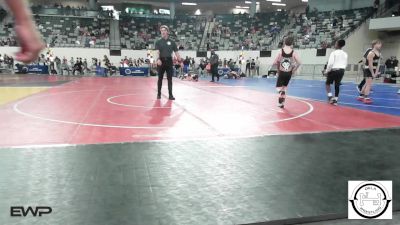 100 lbs Round Of 32 - Fysher Harris, Pawhuska Huskies JH vs Ryder Walker, Hinton Comets