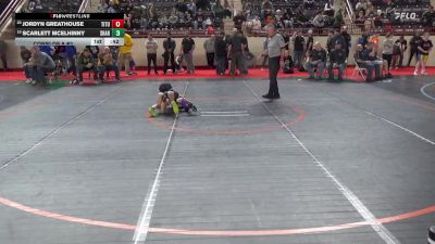 78_G lbs Consi Of 8 #2 - Jordyn Greathouse, Titusville vs Scarlett McElhinny, Sharpsville